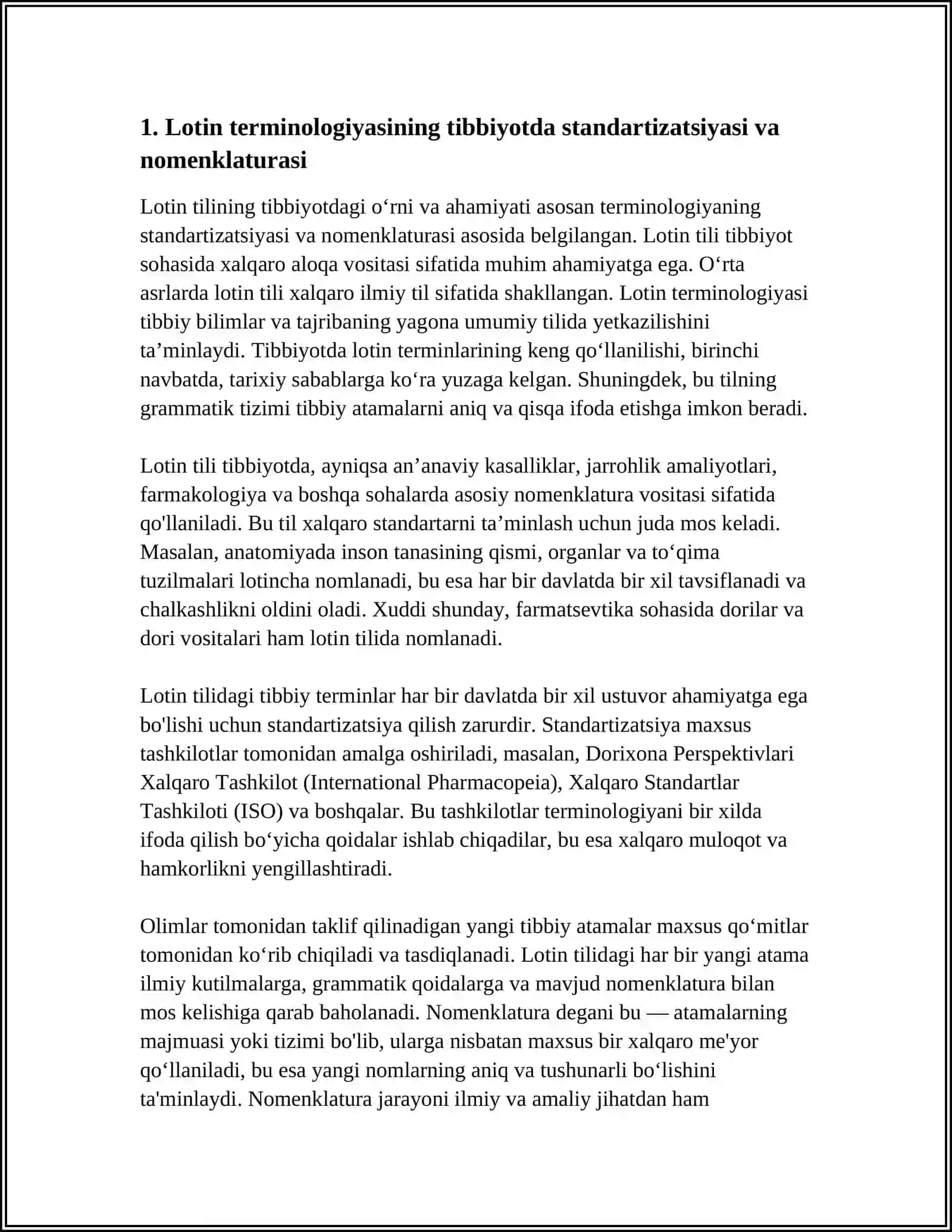 LOTIN TILINING TIBBIYOTDAGI OʻRNI VA AHAMIYATI 3