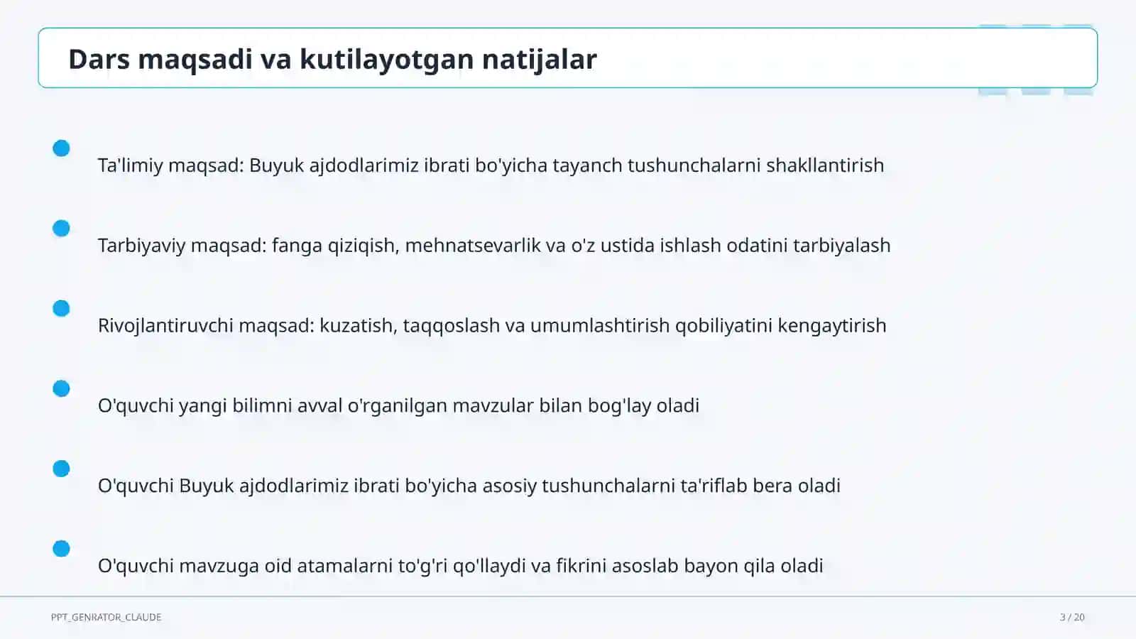 Buyuk ajdodlarimiz ibrati (6-sinf) 3