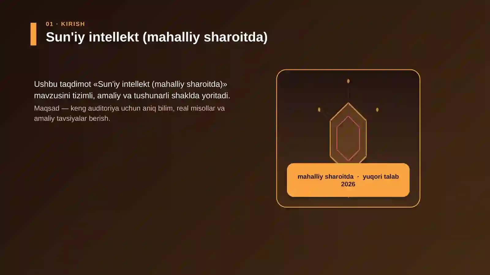 Sun'iy intellekt (mahalliy sharoitda) 3
