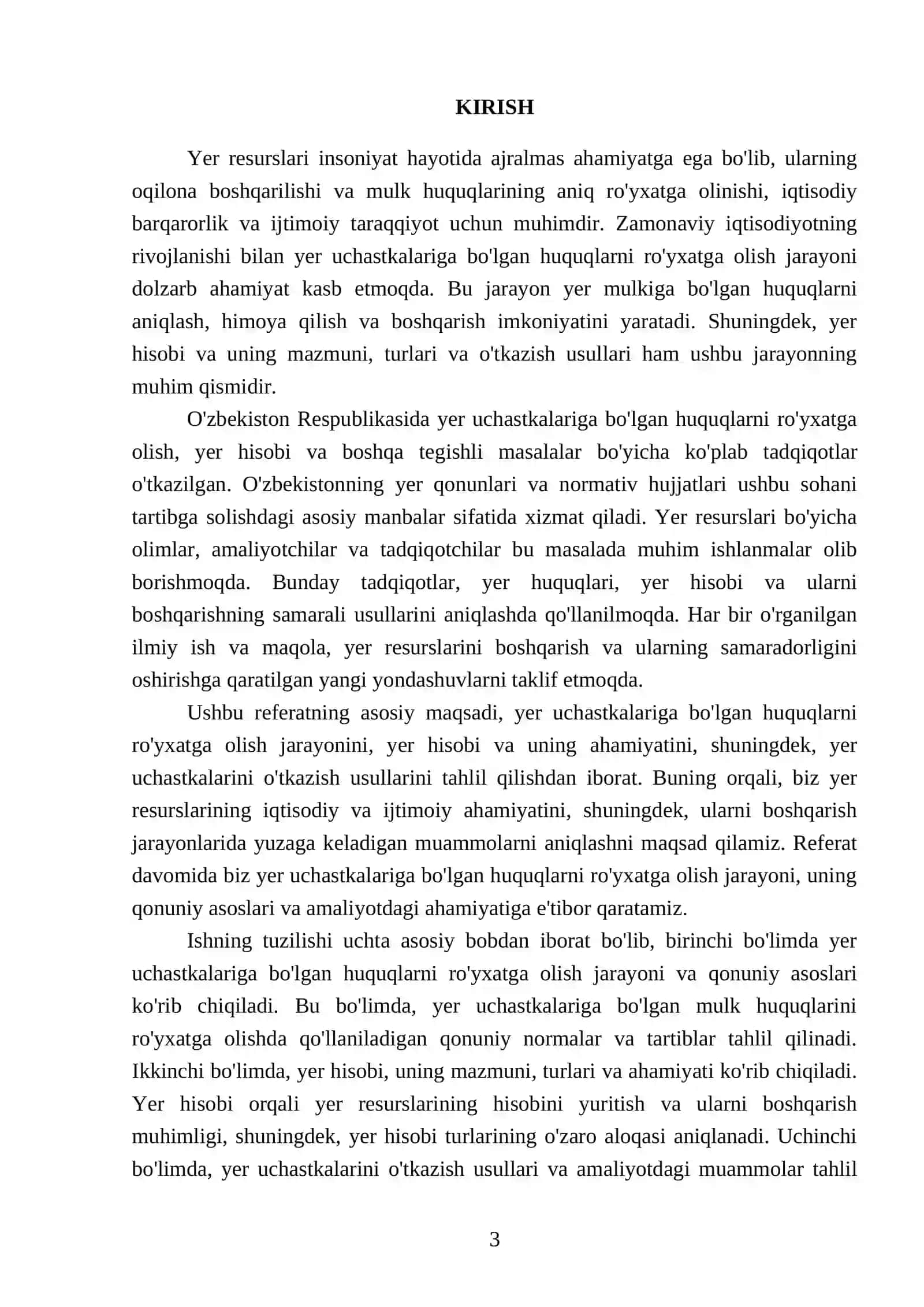 Yer uchastkalariga bo'lgan huquqlarni ro'yxatga olish 3