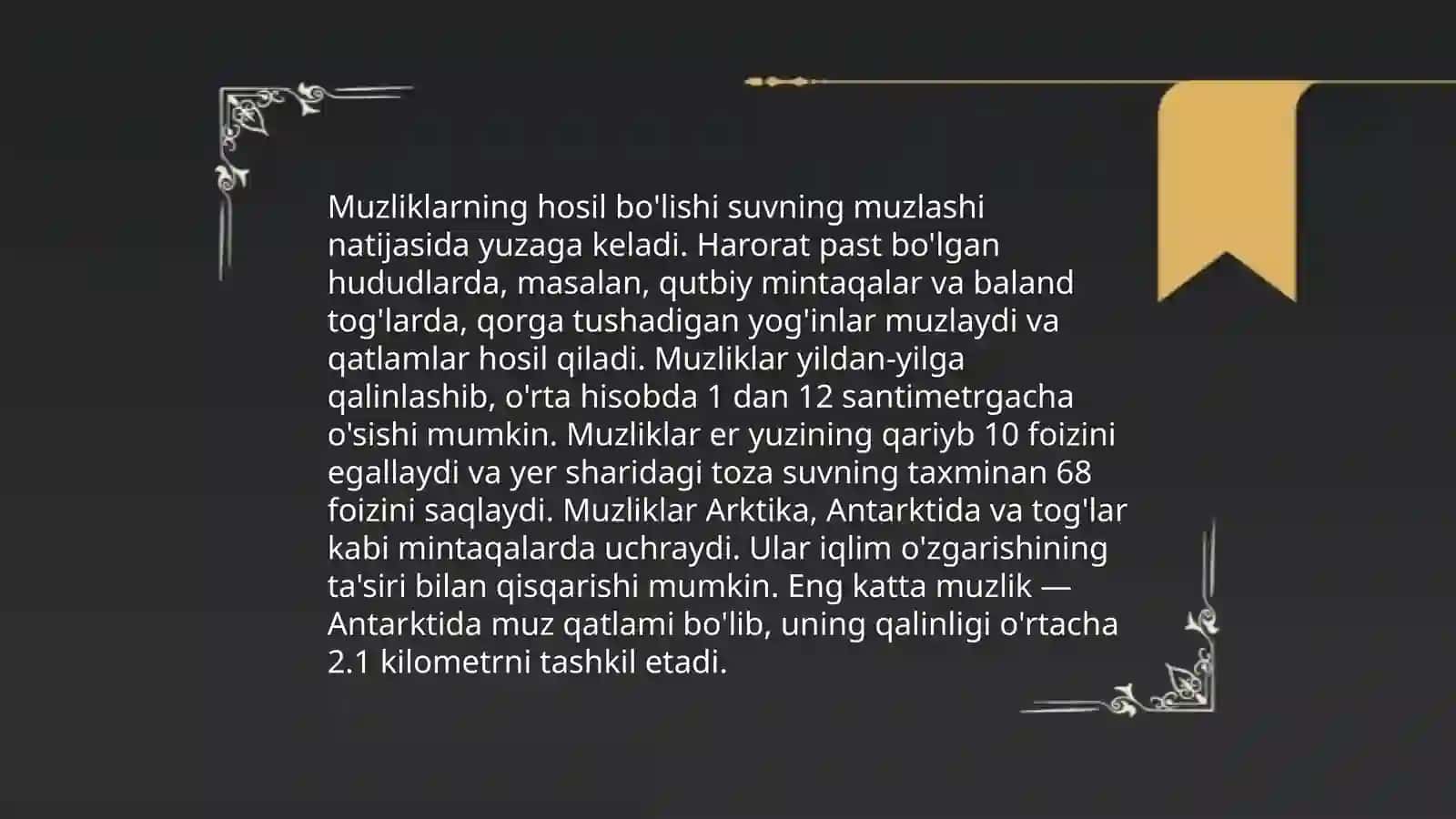 Muzliklar 3