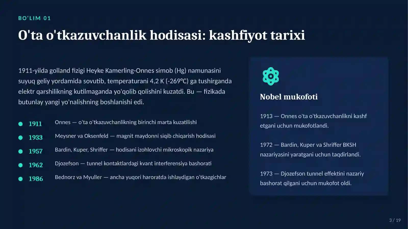fizika fanidan prizintatsiya ,mavzu 'ota o'tkazuvchanlik 3