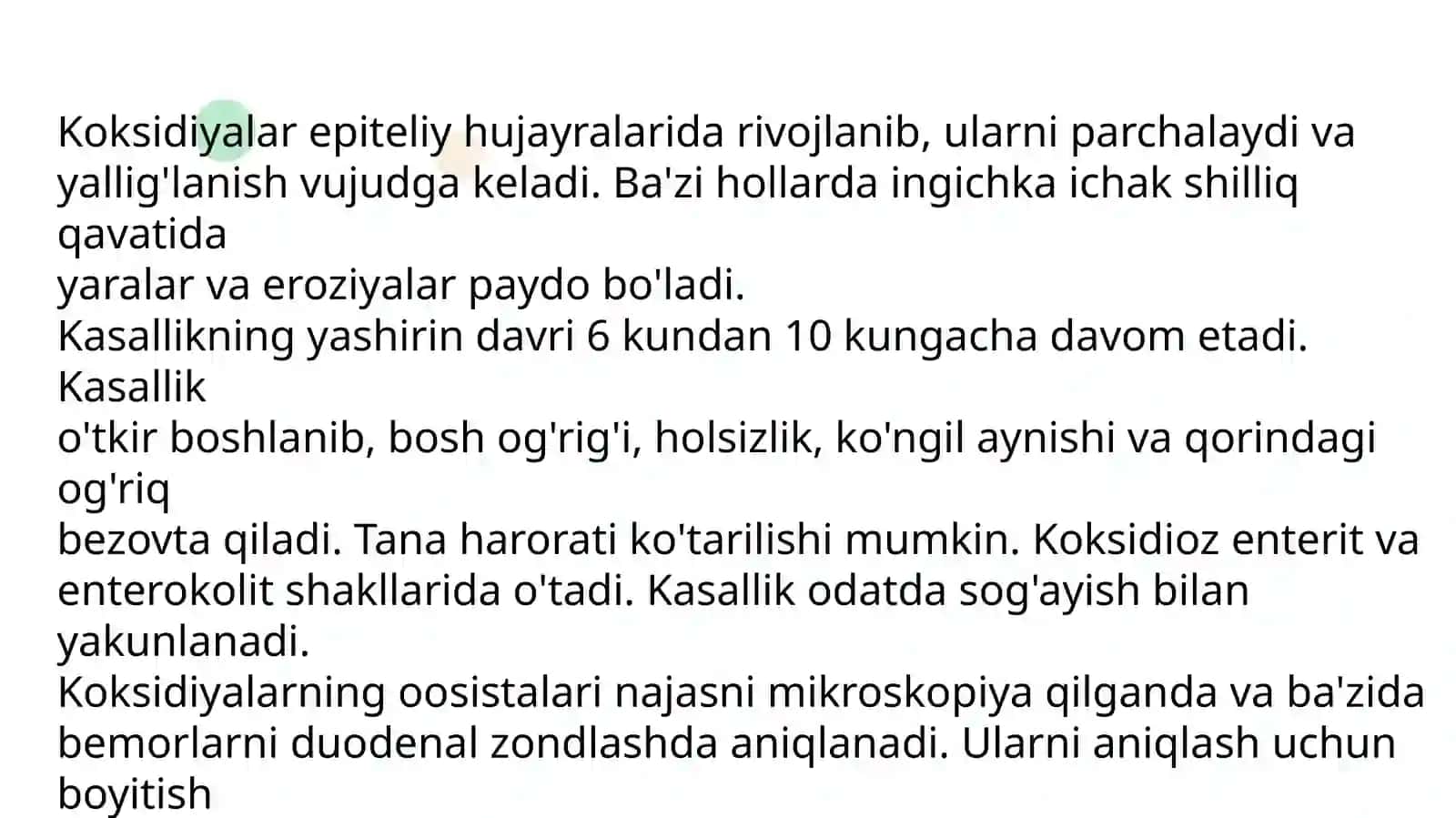 Koksidioz va uni oldini olish 3