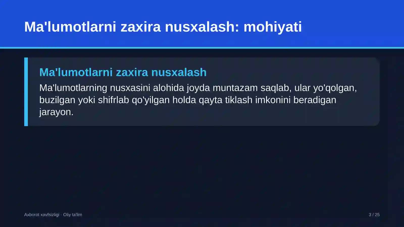 qishloq xo'jaligi mashinasozligida ma'lumotlarni zaxira nusxalash 3754 3