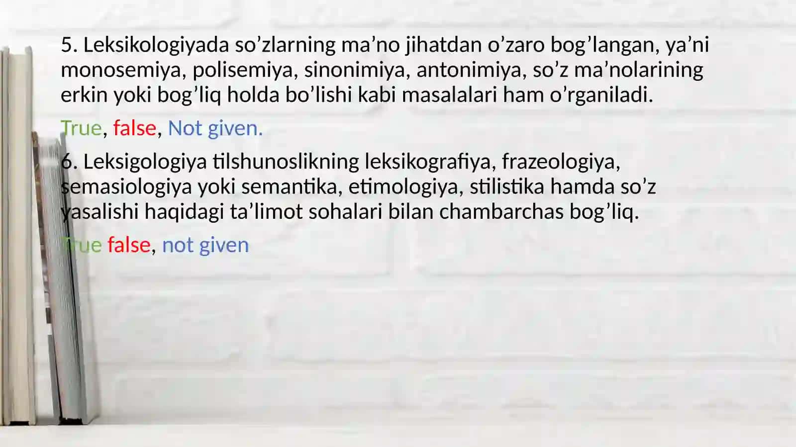 Leksikologiyada so'zlarning ma'no jihatdan o'zaro bog'langan masalalari 3