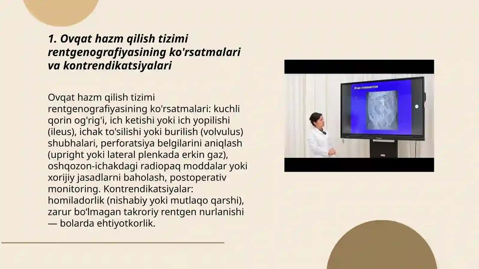 Ovqat hazm qilish tizimi radiologik tekshirish usullari (rentgenografiya,bariy bilan rentgenoskopiya, sanografiya, KT, MRT) 3