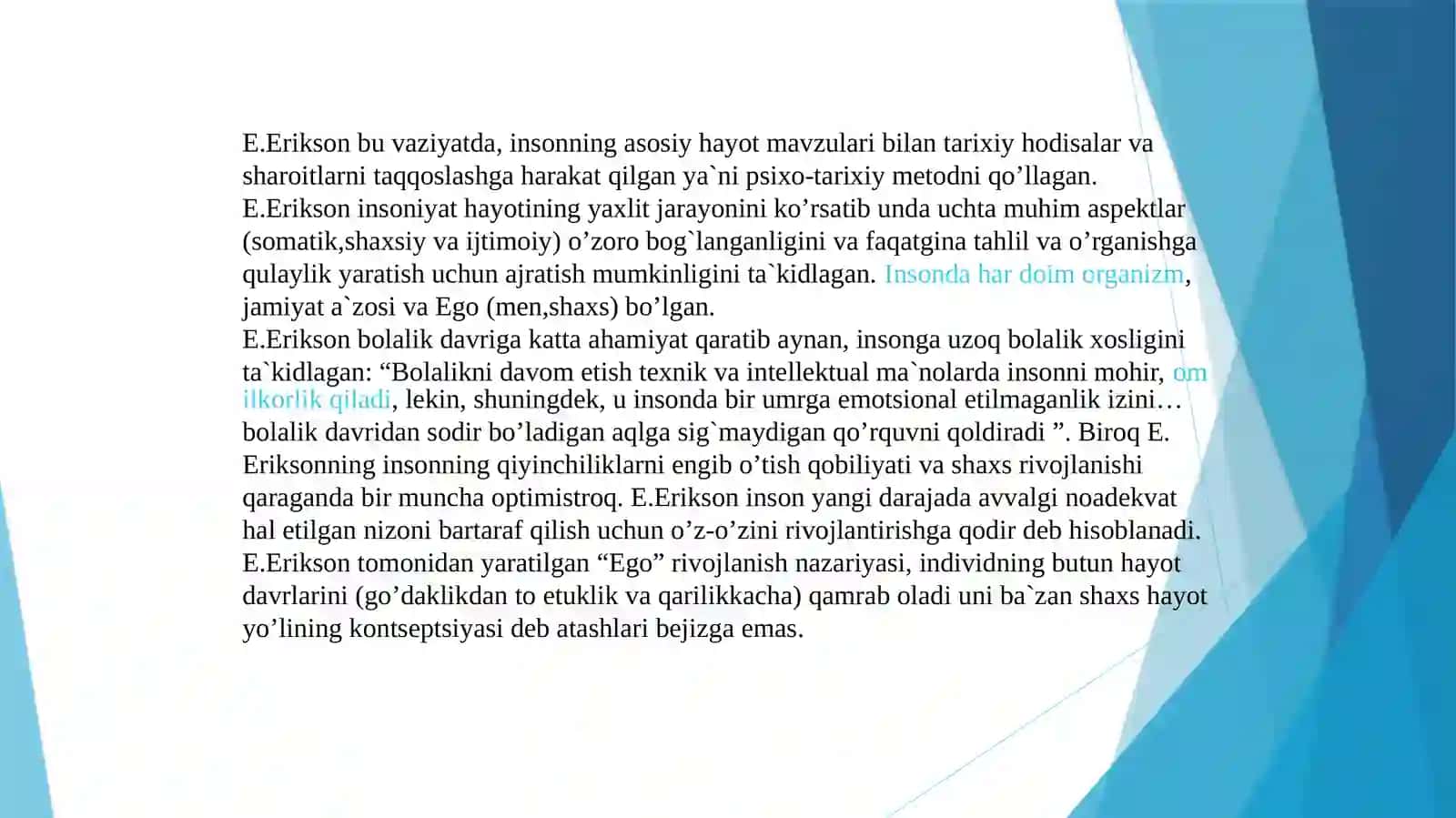 Erik Eriksonning tadqiqotishlari 3
