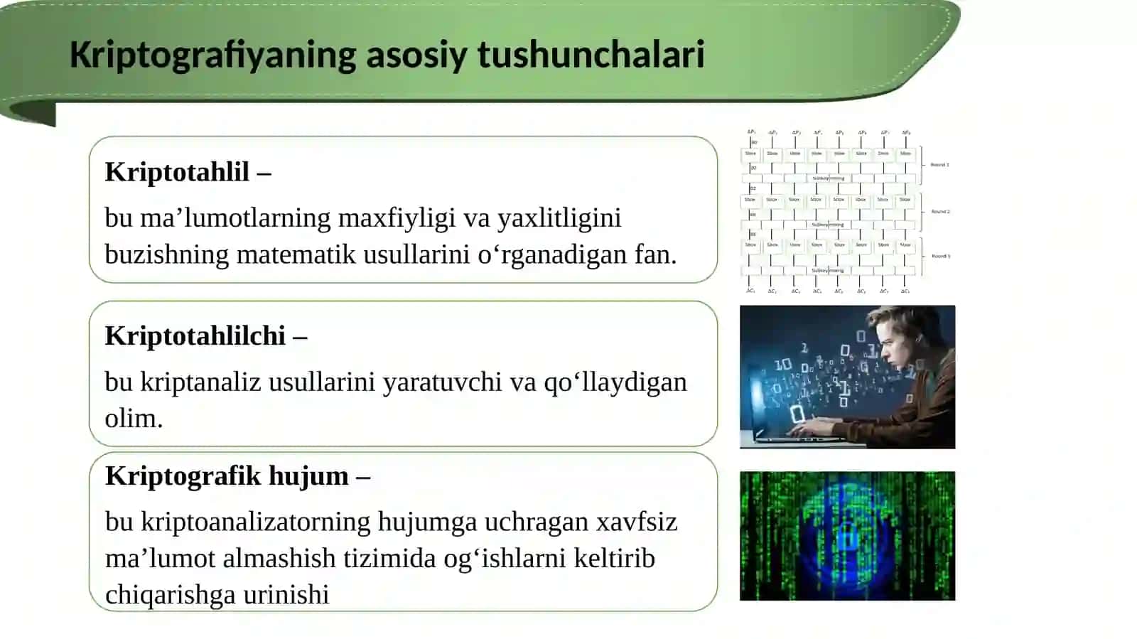 Kriptografiyaning asosiy tushunchalari 3