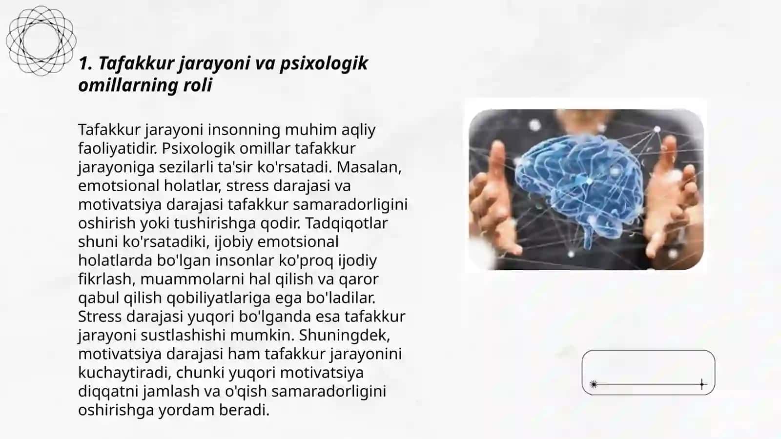 Tafakkur jarayoniga psixologik omillarning ta'siri 3