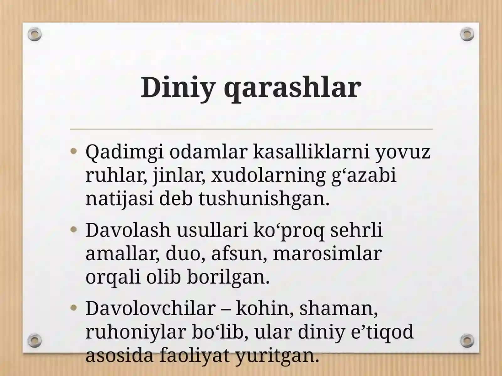 Qadimgi sivilizatsiyalar tibbiyotining umumiy xususiyatlari 3