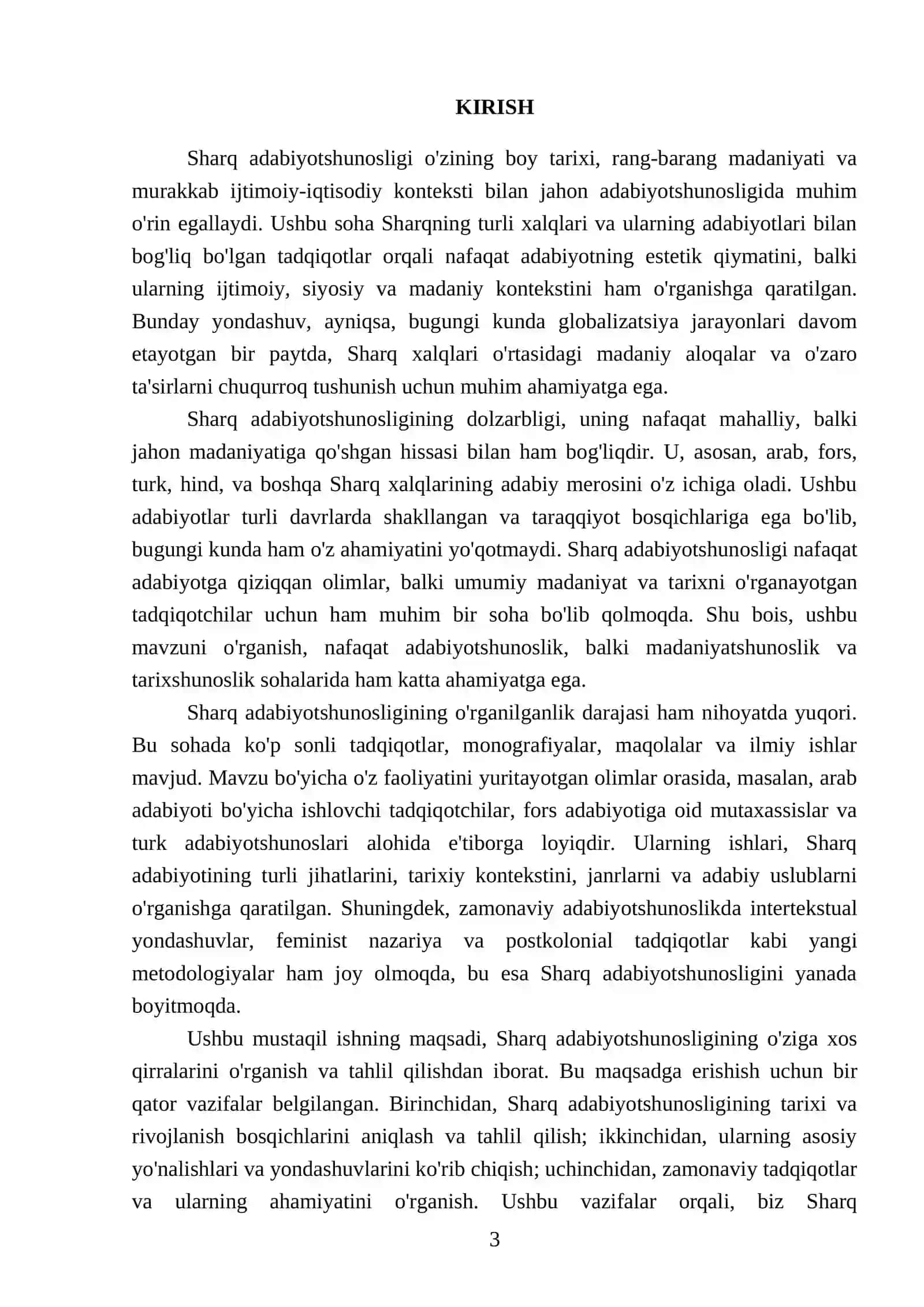 Sharq adabiyotshunosligining oʻziga xos qirralari 3