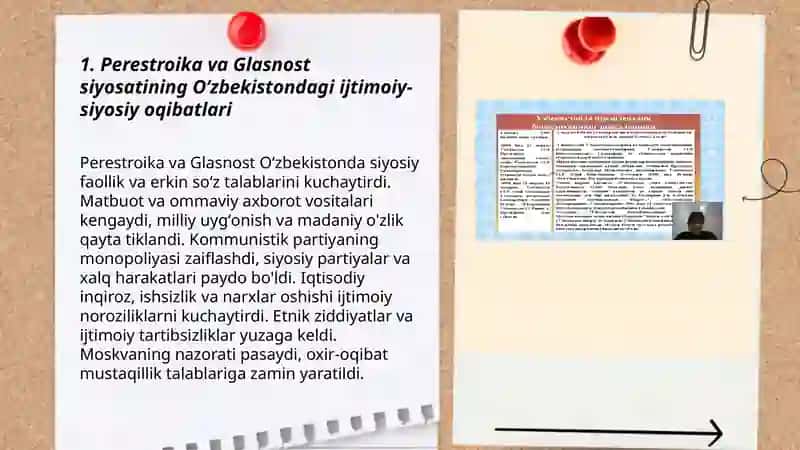 3 mavzu Oʻzbekiston mustaqillikka erishish arafasida ijtimoiy siyosiy jarayonlar 3