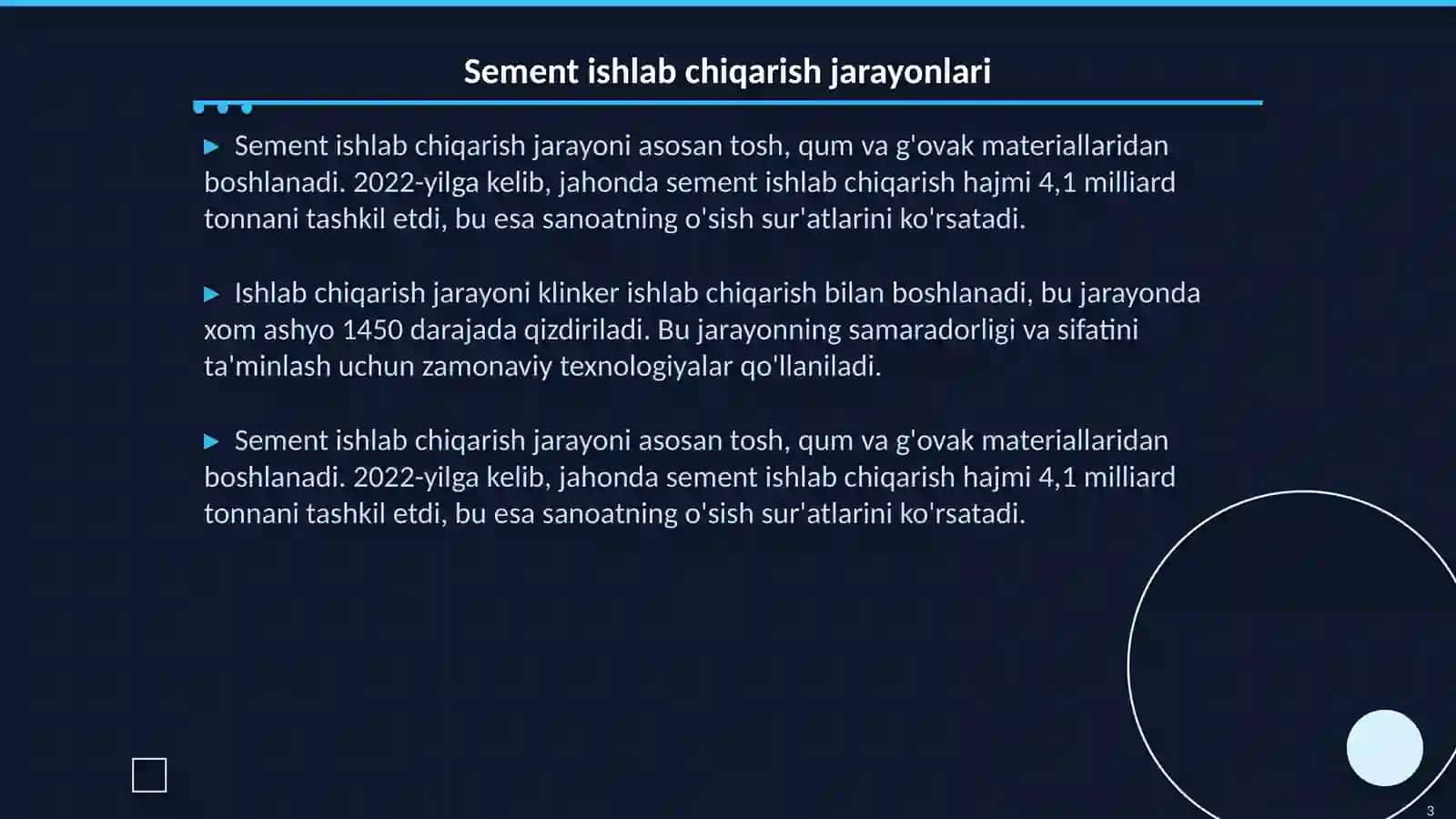 Zamonaviy Sement Texnologiyalari 3