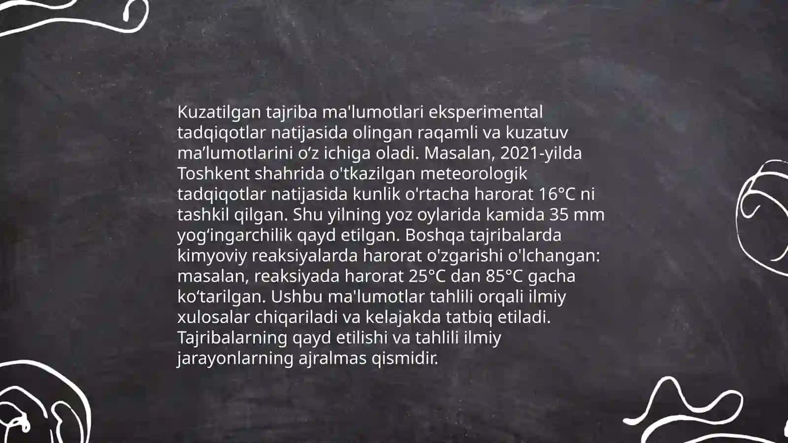 Kuzatilgan tajriba ma'lumotlariga asoslanib korrelatsion jadval tuzish 3