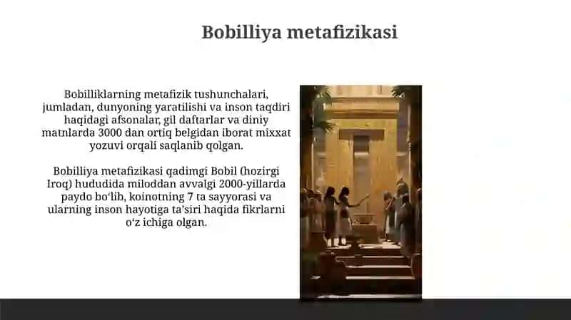 Bobil va misr falsafiy maktablari 3