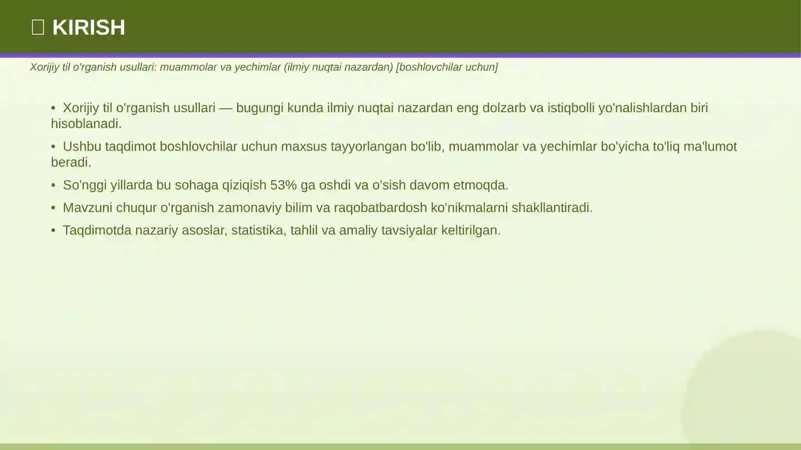 XORIJIY TIL O'RGANISH USULLARI 3