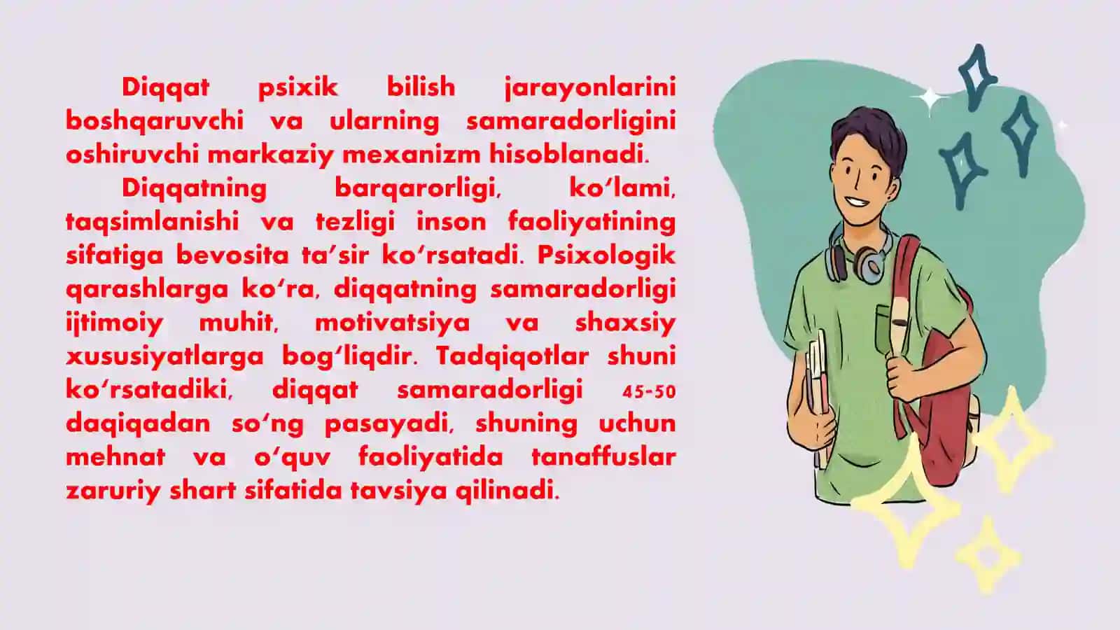 PSIXIK BILISH JARAYONLARI DIAGNOSTIKASI: DIQQAT VA XOTIRA PSIXODIAGNOSTIKASI, TAFAKKUR PSIXODIAGNOSTIKASI 3