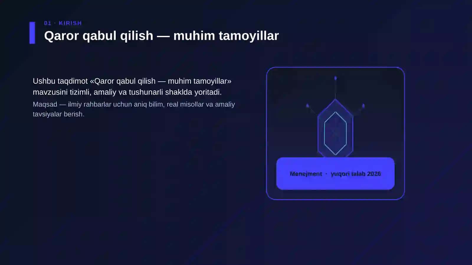 Qaror qabul qilish — muhim tamoyillar 3