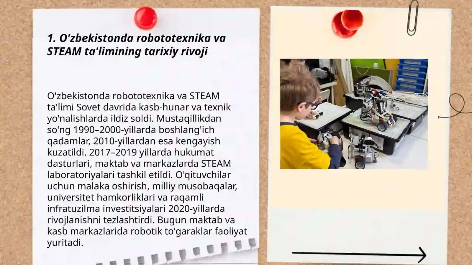 O'zbekistonda robototexnika va STEAM ta'limining rivojlanishini òrganing 3