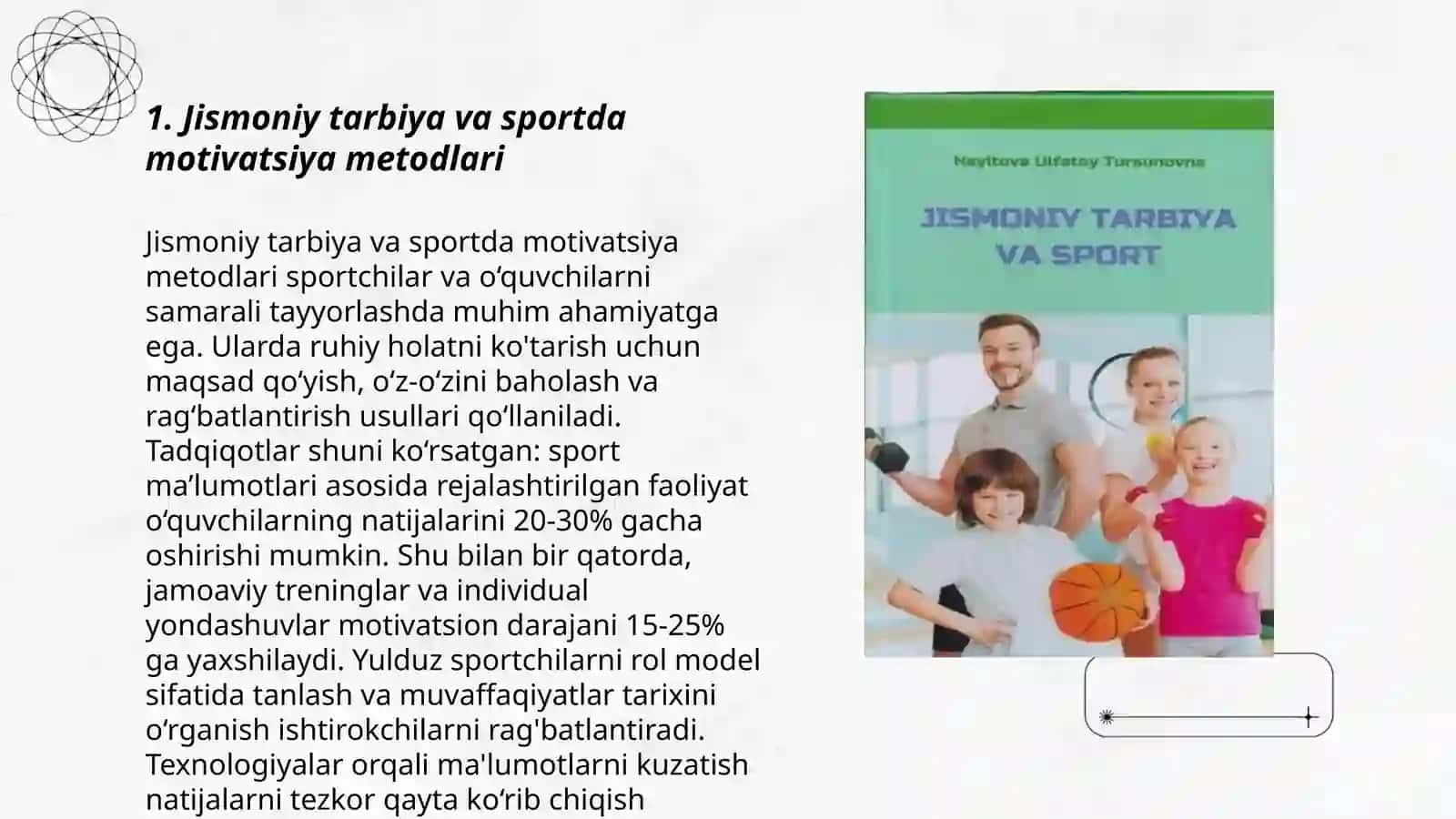 Jismoniy tarbiya va sport sohasida qollaniladigan tarbiya metodlari 3