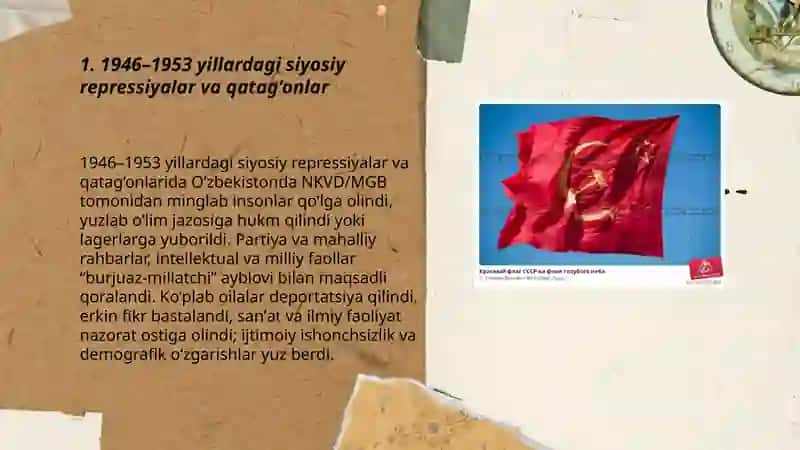 O'zbekiston 1946-1985-yillarida mustabid tuzum asoslariga darz ketishi 3