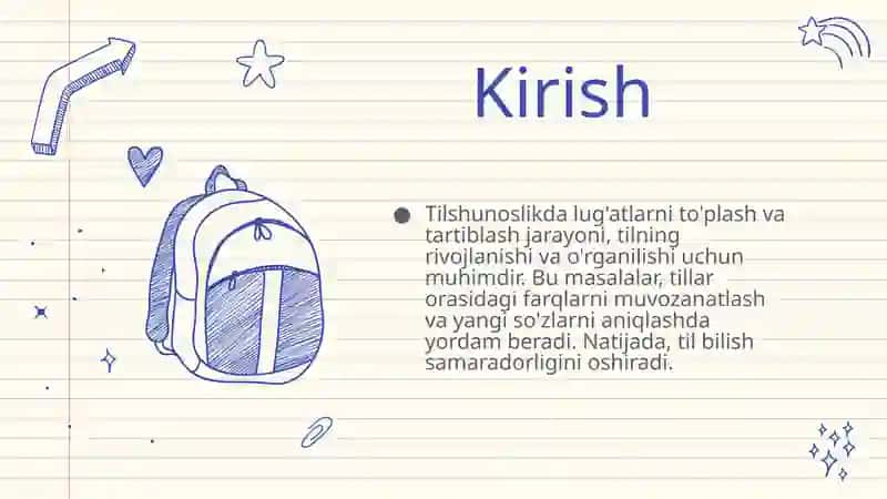 Tilshunoslikda lug'atlarni to'plash va tartiblash bilan bog'liq masalalar 3