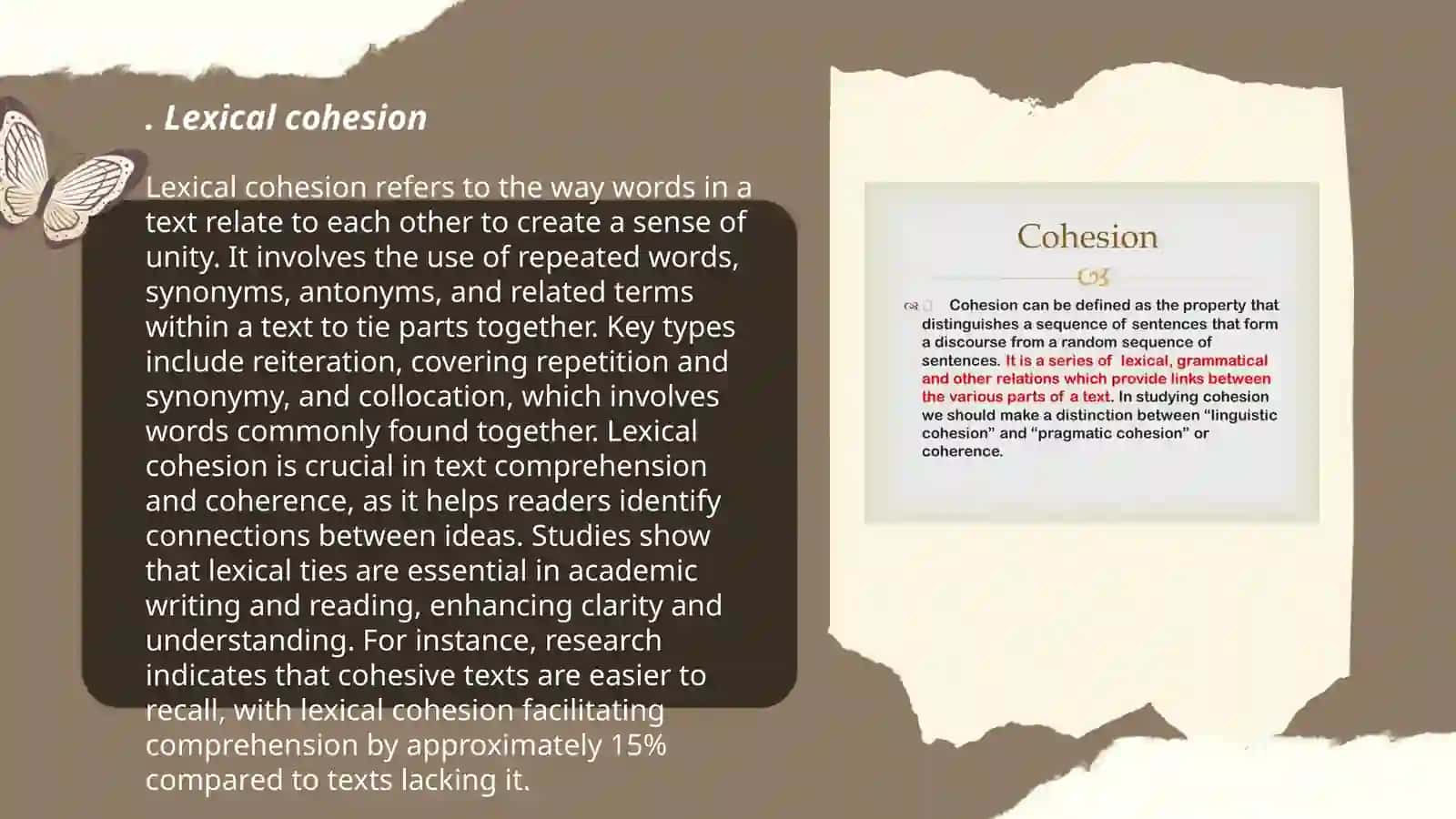 Lexical cohesion 3