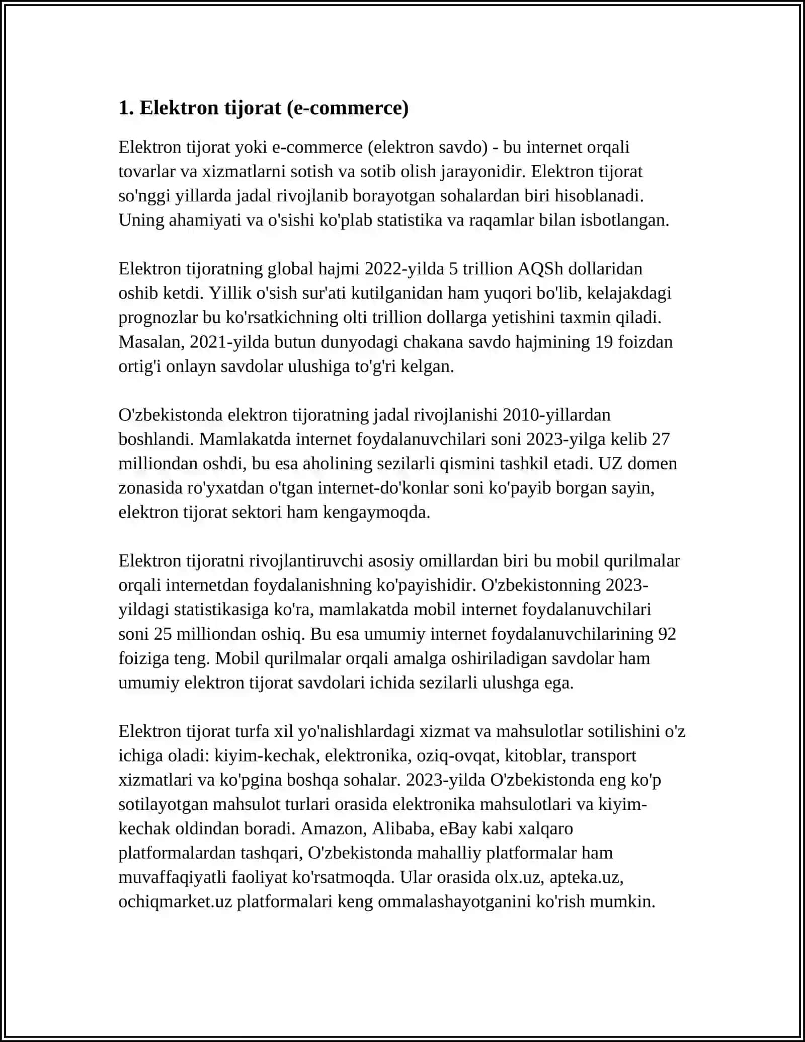INTERNET TARMOG'IDA BISNES JARAYONLARNI TASHKIL ETISH 3