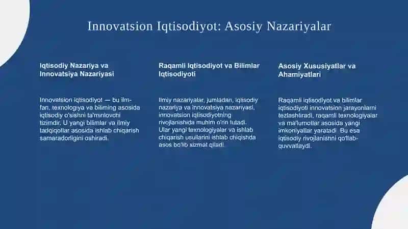 Innovatsion iqtisodiyotning ilmiy uslubiy asoslari 3