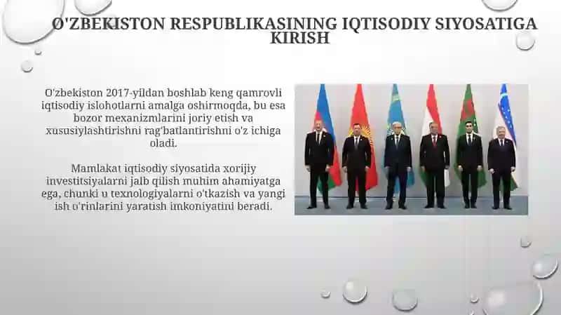 O'zbekiston Respublikasining iqtisodiy siyosati tahlili 3