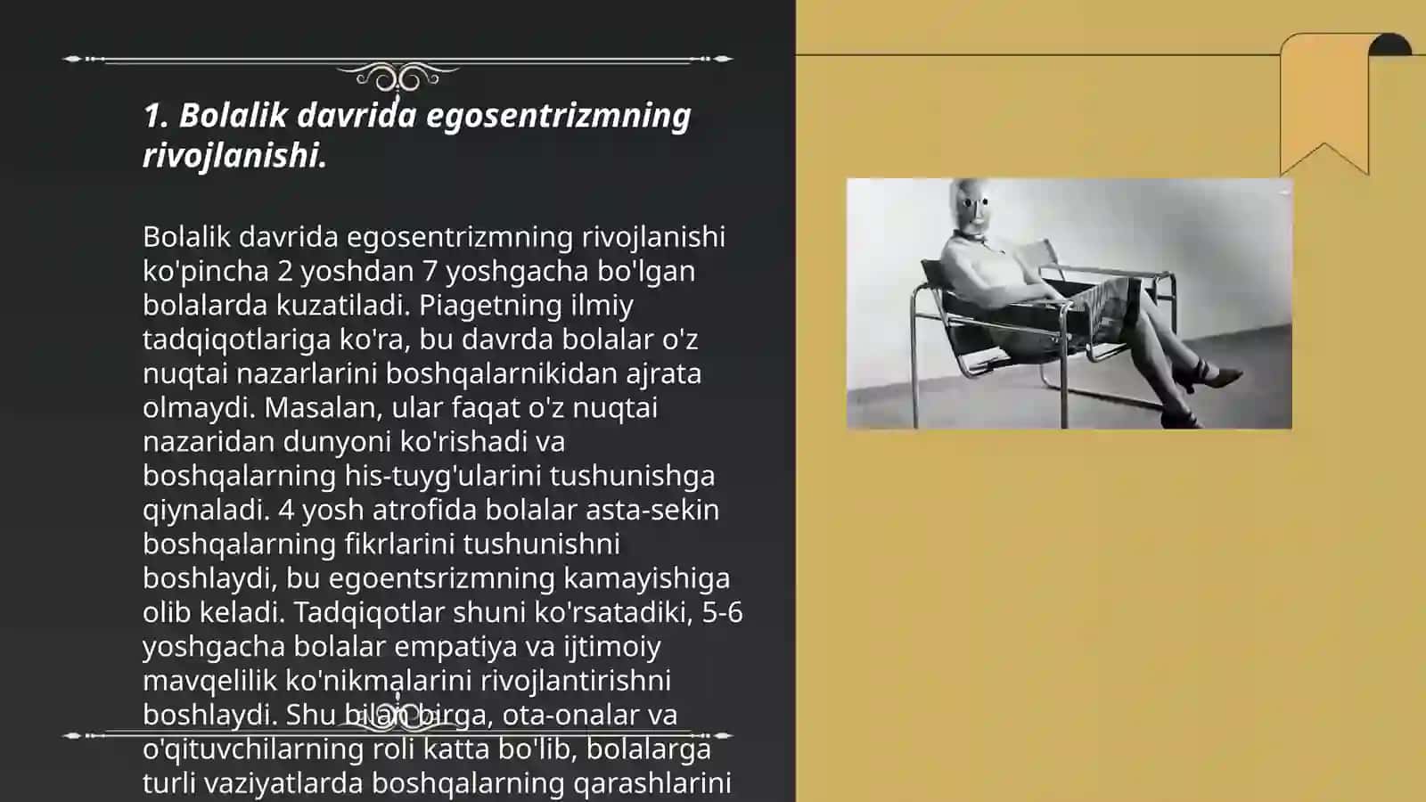 Bolalik davrida egosentrizmning yuzaga kelishi 3