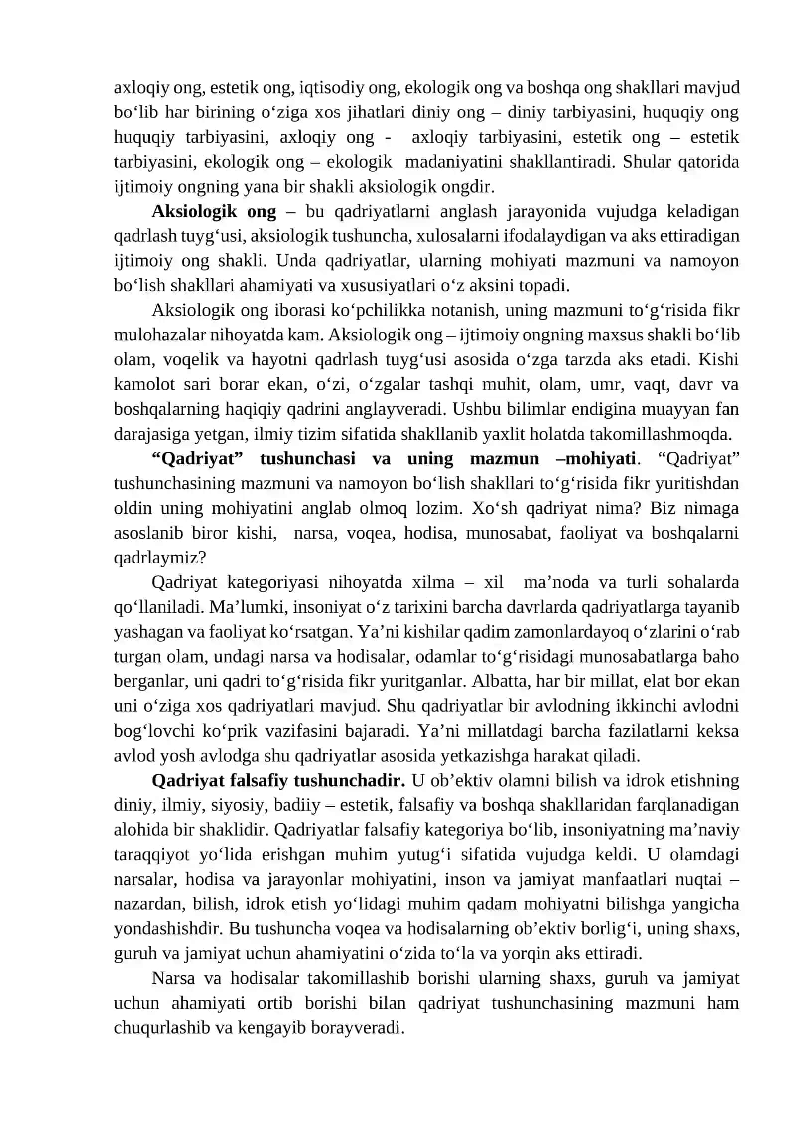 QАDRIYАTLАR FАLSАFАSI (АKSIОLОGIYА) 3