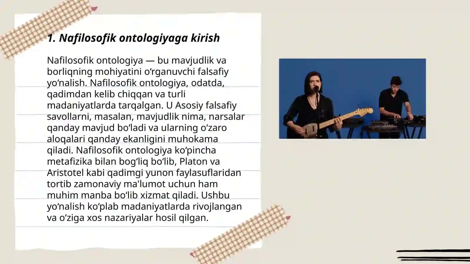 Noklassik ontologiyaning yoʻnalishlari va mohiyati buyicha taqdimot tayyorlash 3