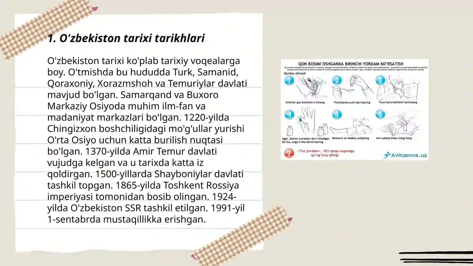 O'zbekiston Tarixi 3