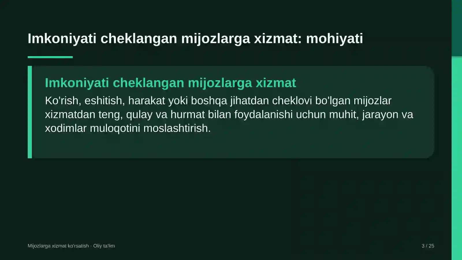 Farmatsevtika sanoatida imkoniyati cheklangan mijozlarga xizmat ko'rsatish 3