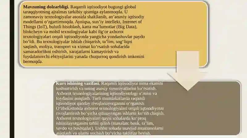 Raqamli iqtisodiyotda axborot texnologiyalarning oʻrni va ahamiyati 3