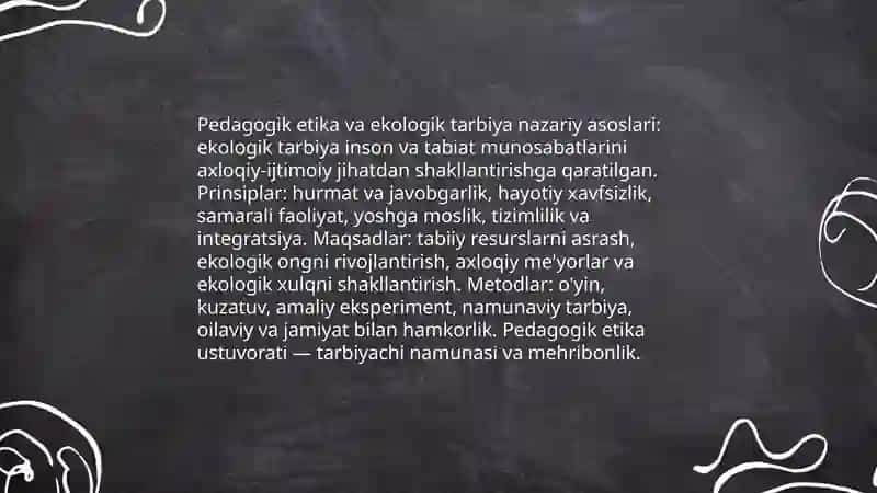 Pedagogik etika va ekologik tarbiya nazariy asoslari 3
