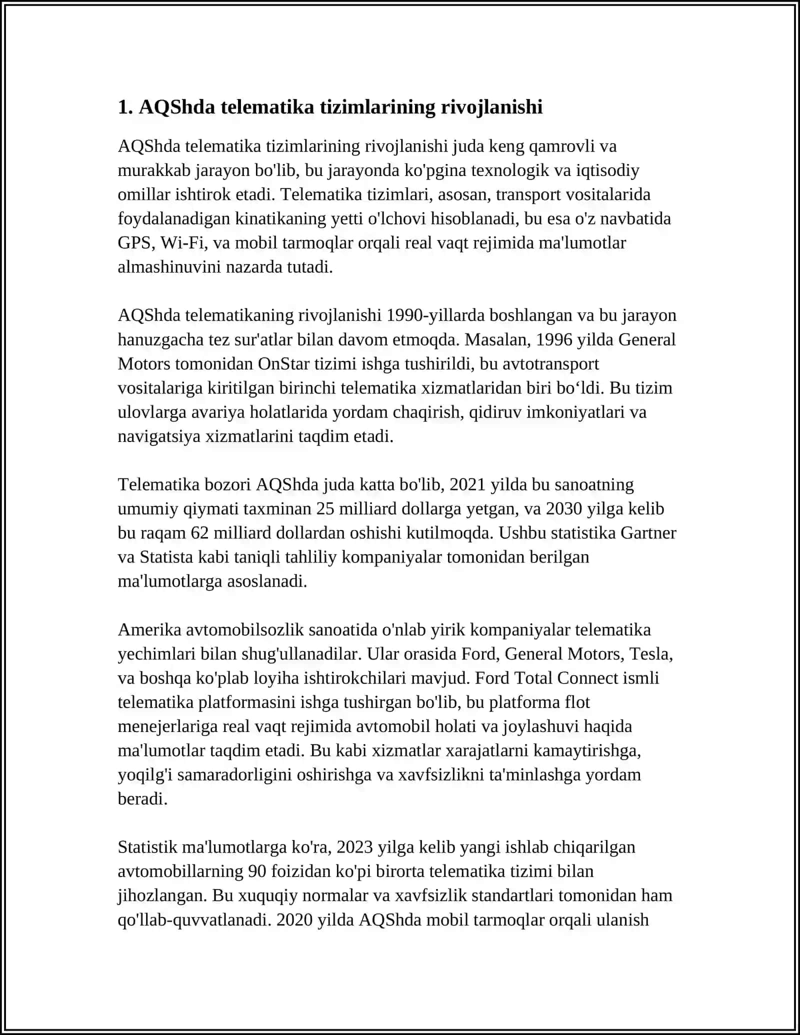 TELEMATIKA TIZIMI BOʻYICHA CHET EL TAJRIBASI 3