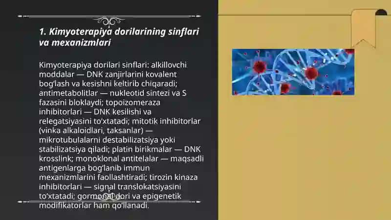 Saraton kasalliklarida qoʻllaniladigan kimyo terapiya muolajalari va ularning zararlari 3