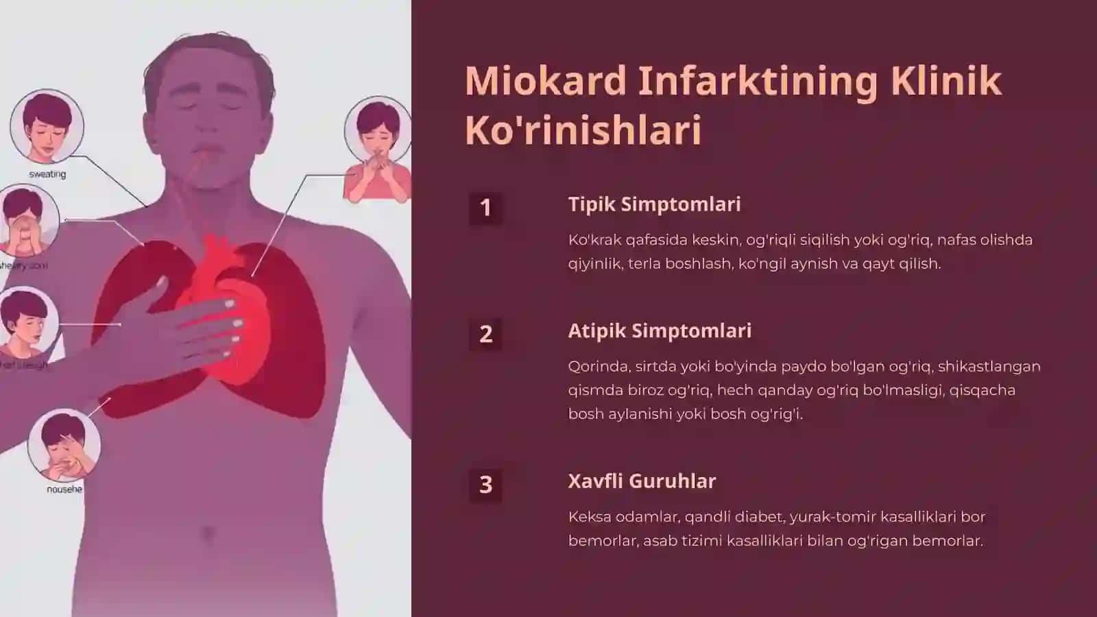 Miokard Infarkti: Xavf Omillari va Birinchi Yordam 3