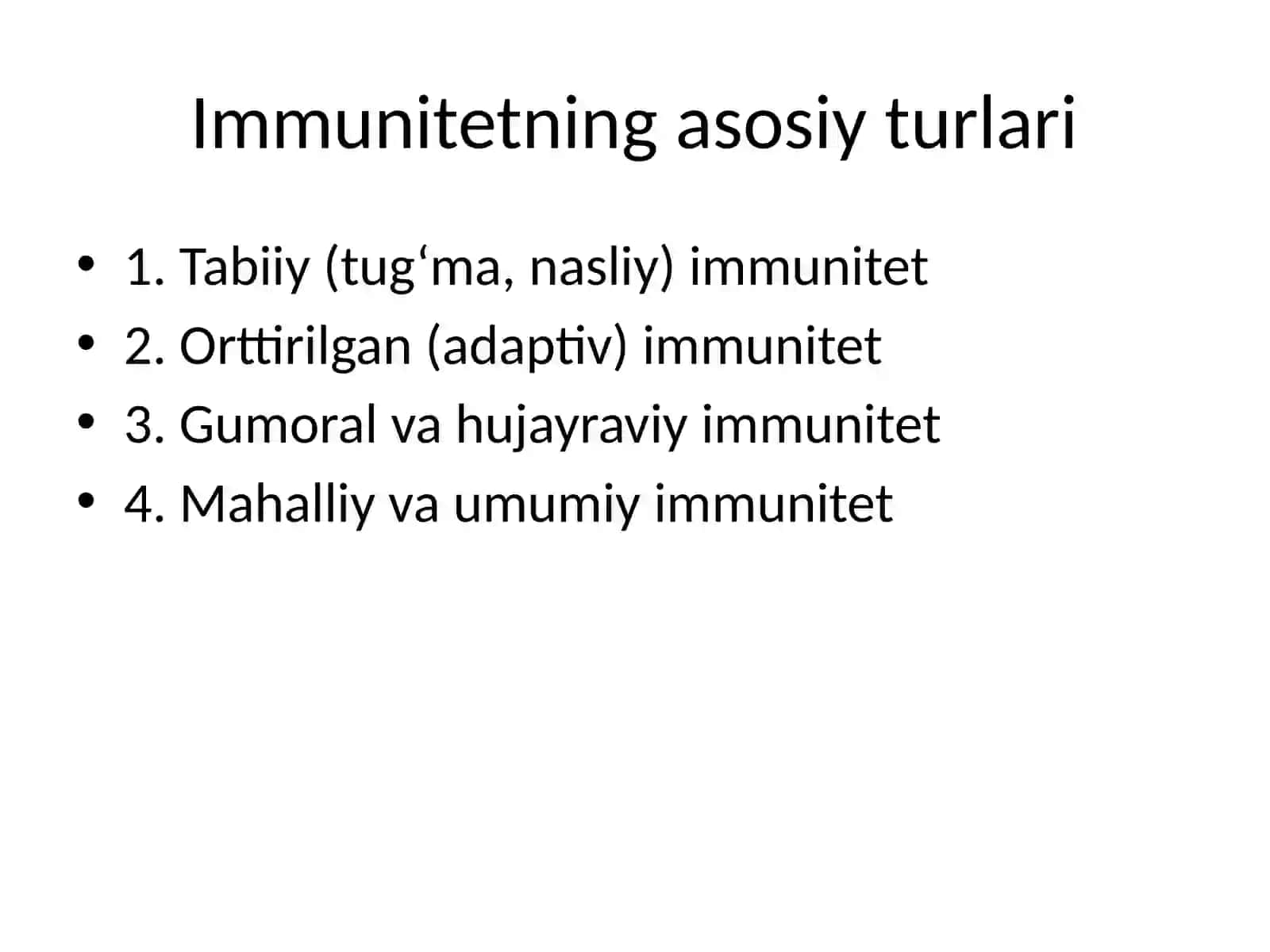 Immunitet turlari 3