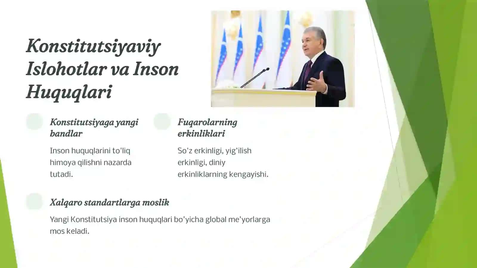 Yangi O'zbekistonda Inson Huquqlari va Erkinliklari Kafolatining Yaratilishi 3