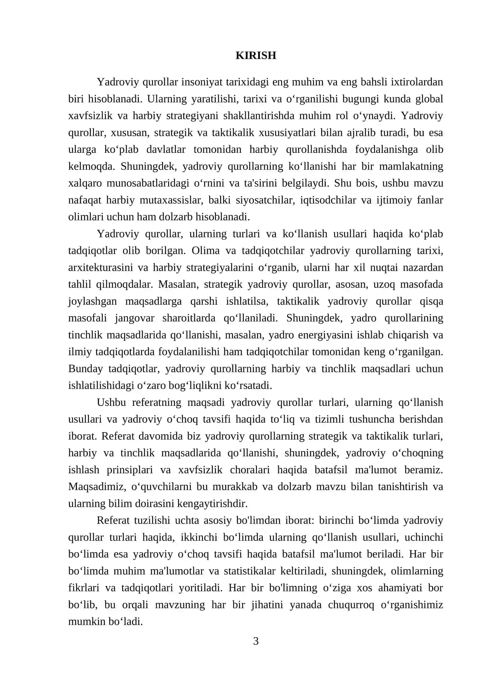 Yadroviy qurollar turi va ko‘llanish usullari to‘g‘risida tushuncha 3