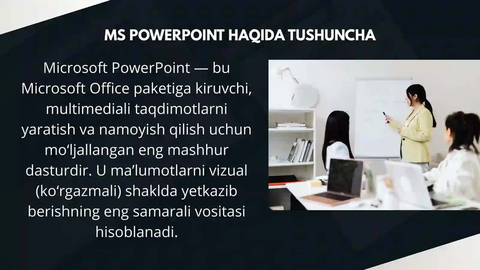 Microsoft PowerPoint dasturi Taqdimotlar yaratish texnologiyasi 3