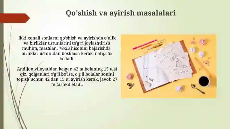 Amaldagi 3-sinf matimatika darsliklari 3