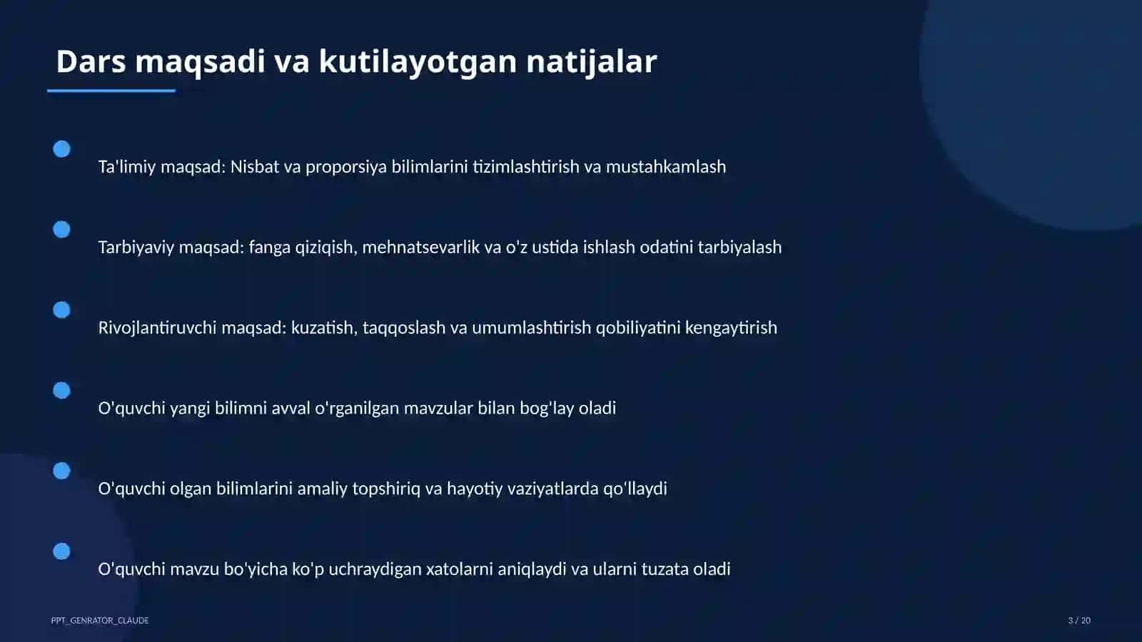 Nisbat va proporsiya (6-sinf) 3