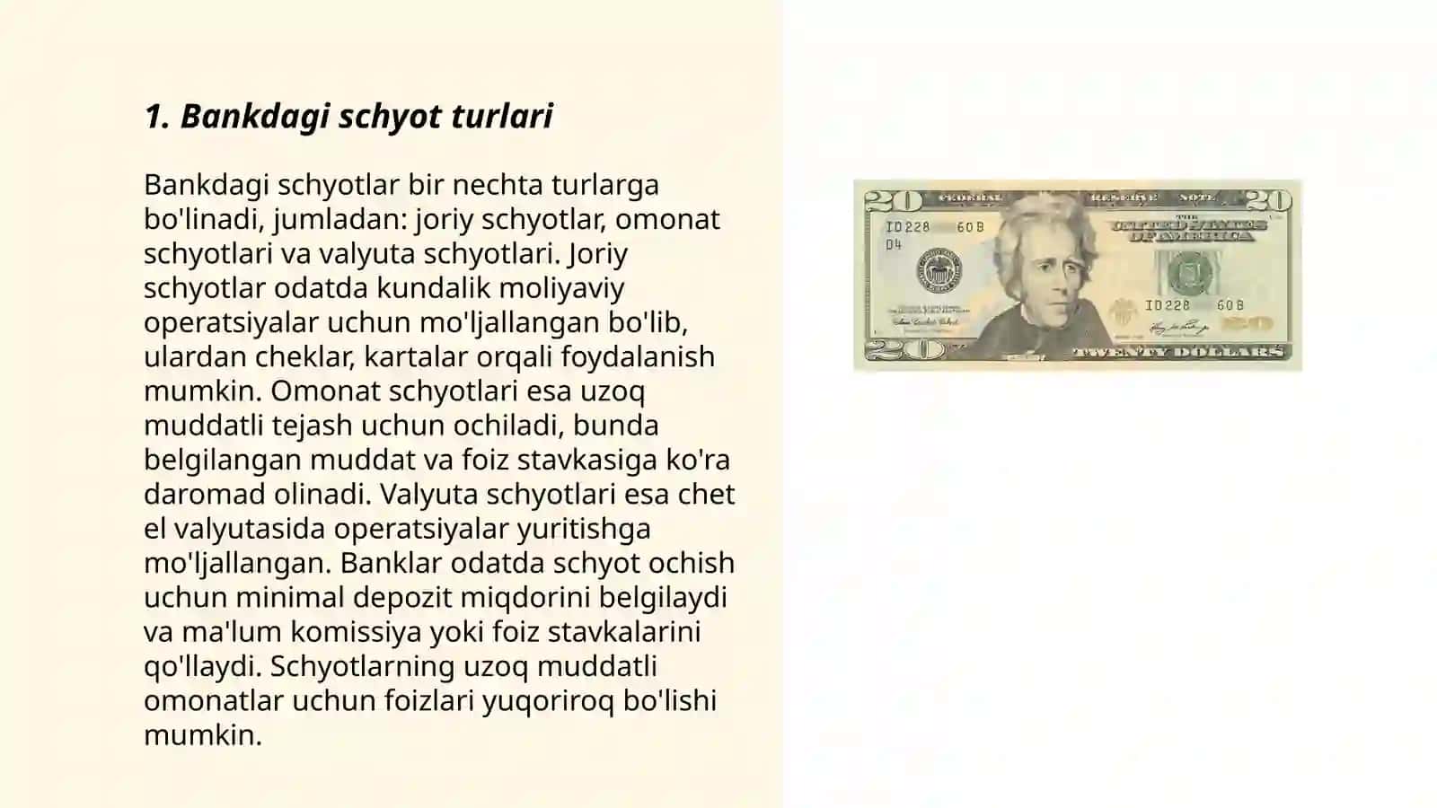 Bankdagi schyotlarga doir muomalalar auditi 3