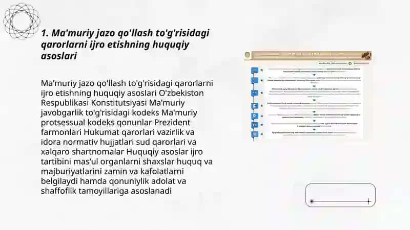 Ma'muriy jazo qo'llash to'g'risidagi qarorlarni ijro etish 3