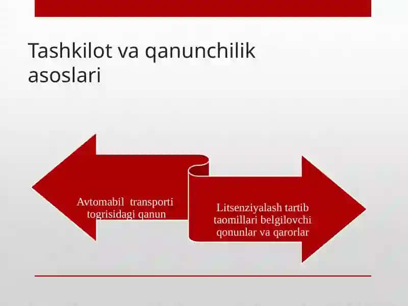 O‘zbekistonda avtomobil tashuvlarini litsenziyalash 3