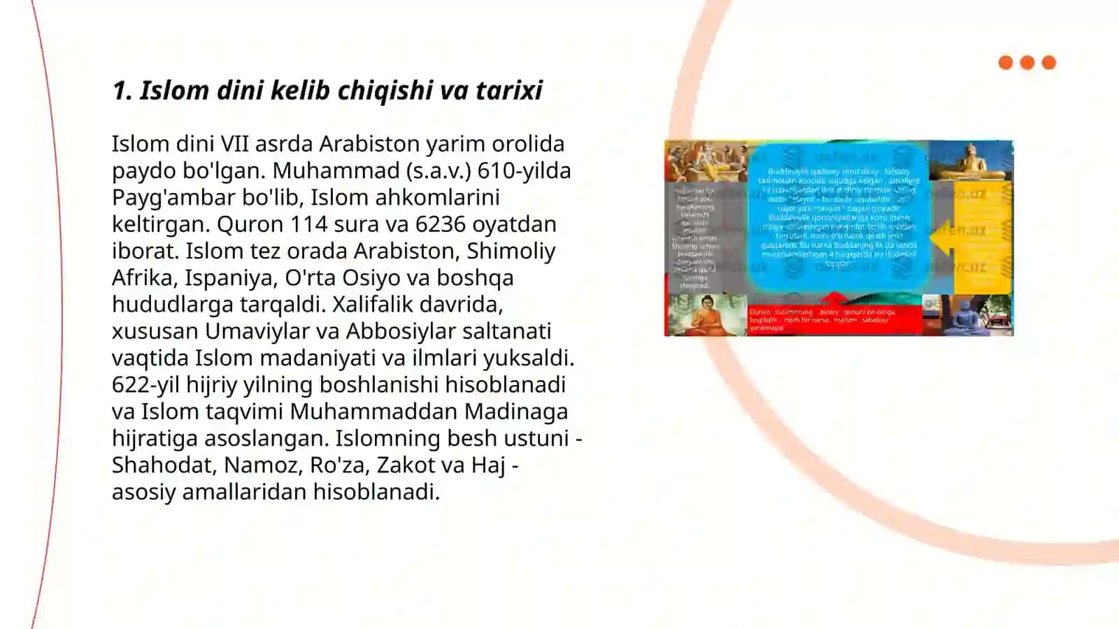 Islom dini tarixi va ta'limot asoslari 3